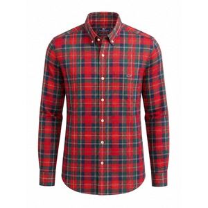 Vineyard Vines Classic Fit Tucker Shirt M Red Tartan Plaid Button Down Christmas
